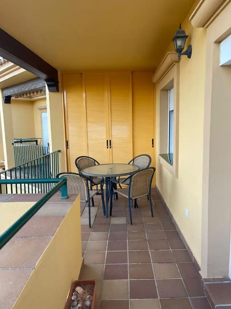 Balcony of Flat for rent in Chiclana de la Frontera  with Air Conditioner, Furnished and Oven