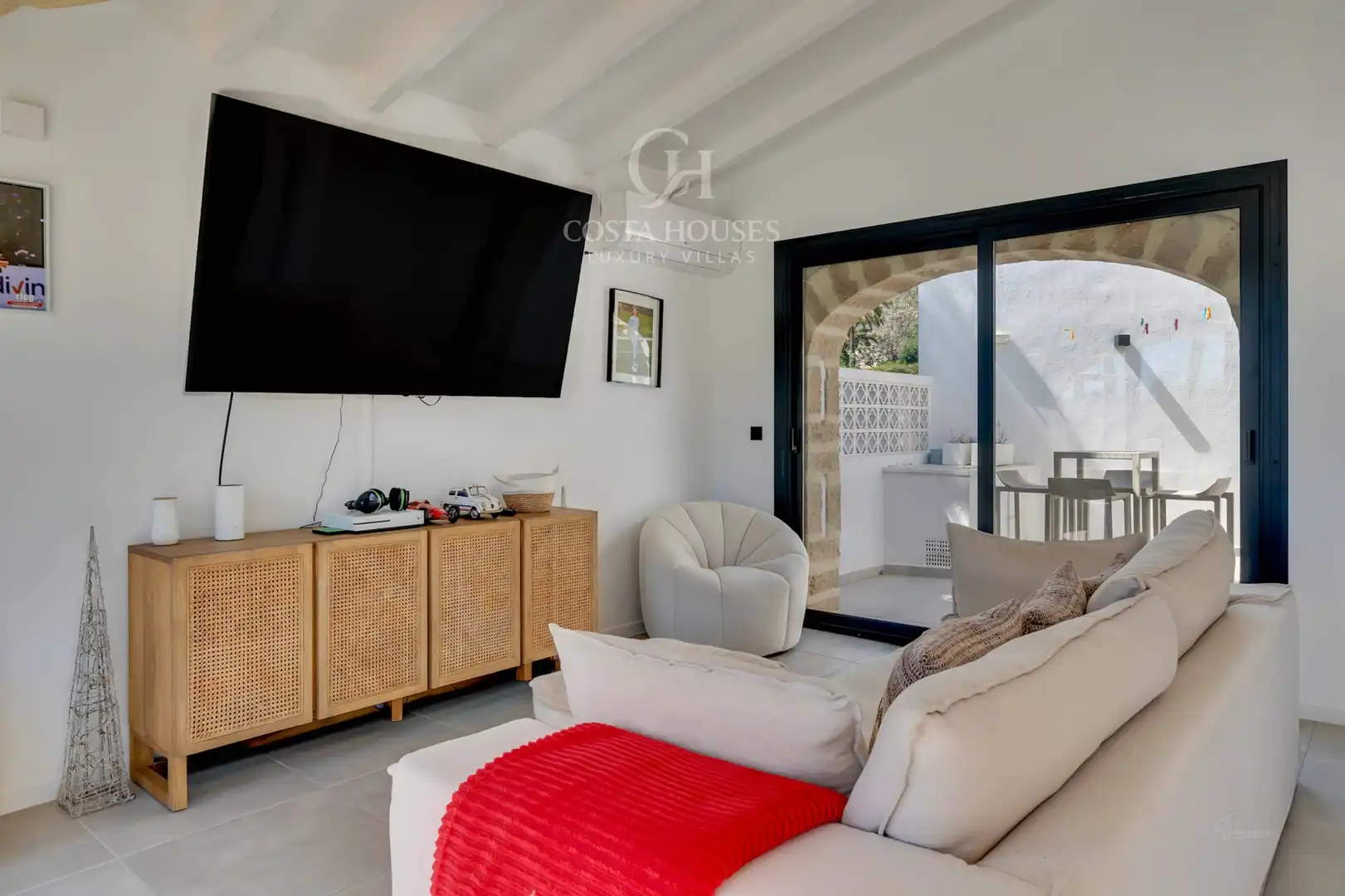 Living room of Houses for sale in Jávea / Xàbia  with Air Conditioner, Heating and Private garden