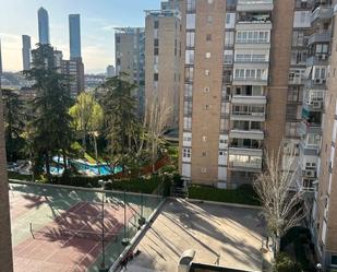 Exterior view of Flat for sale in  Madrid Capital  with Air Conditioner, Heating and Private garden