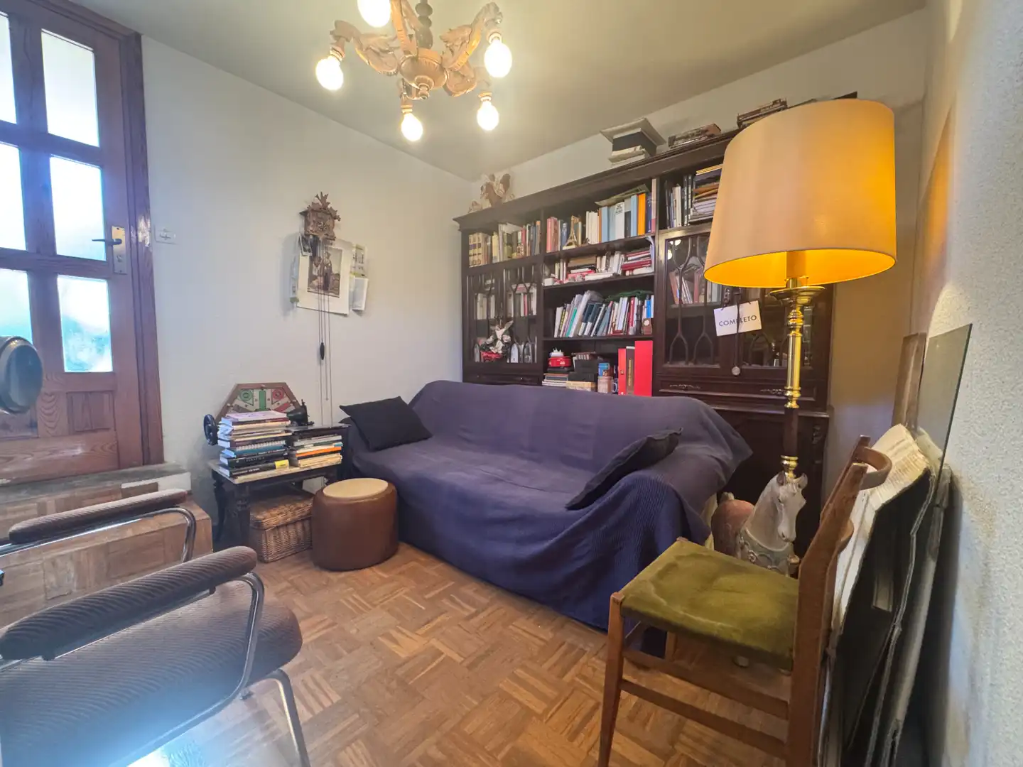 Sala d'estar de Casa adosada en venda en El Escorial amb Calefacció, Jardí privat i Parquet