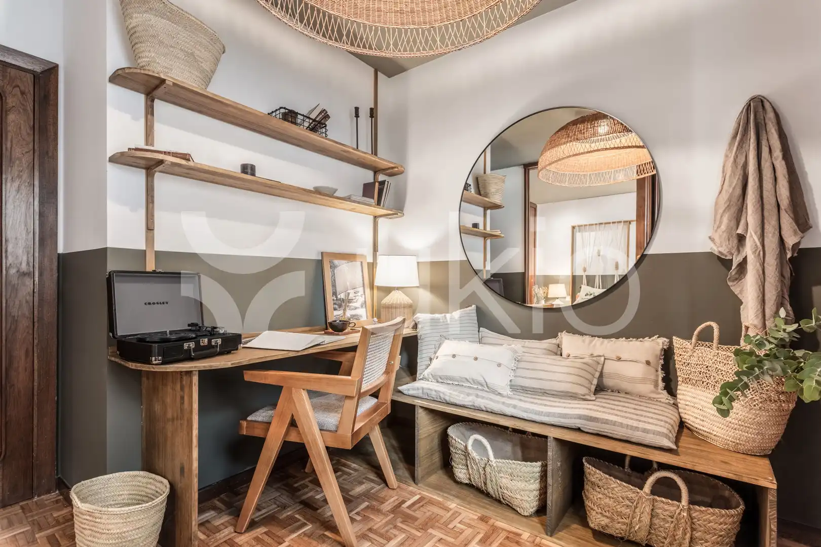 Schlafzimmer von Wohnungen zur Miete in Madrid mit Klimaanlage, Möbliert und Waschmaschine