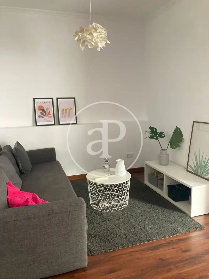Sala de estar de Piso de alquiler en  Valencia Capital con Aire acondicionado, Calefacción y Amueblado