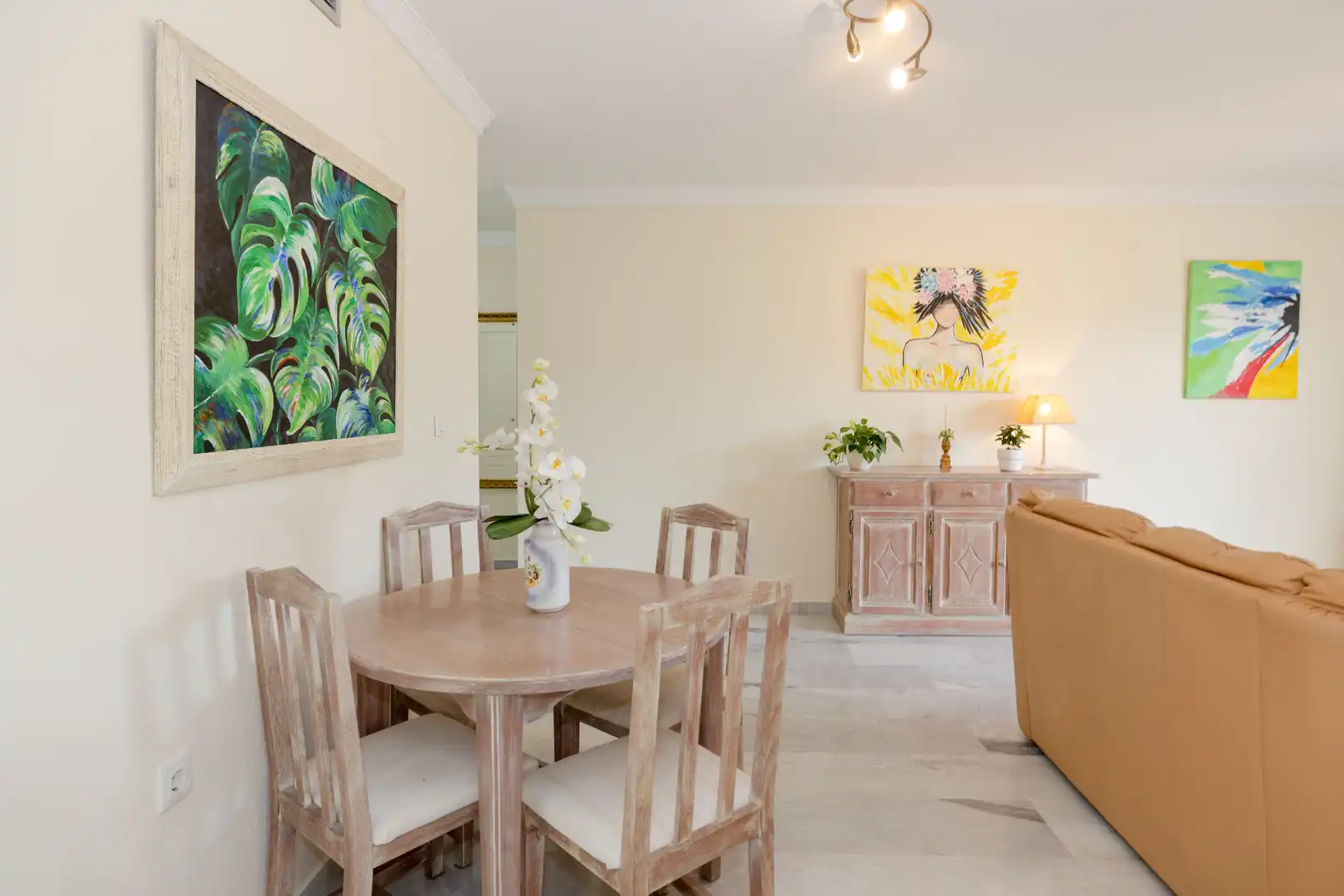 Dining room of Apartments for sale in Marbella  with Terrace and Community pool