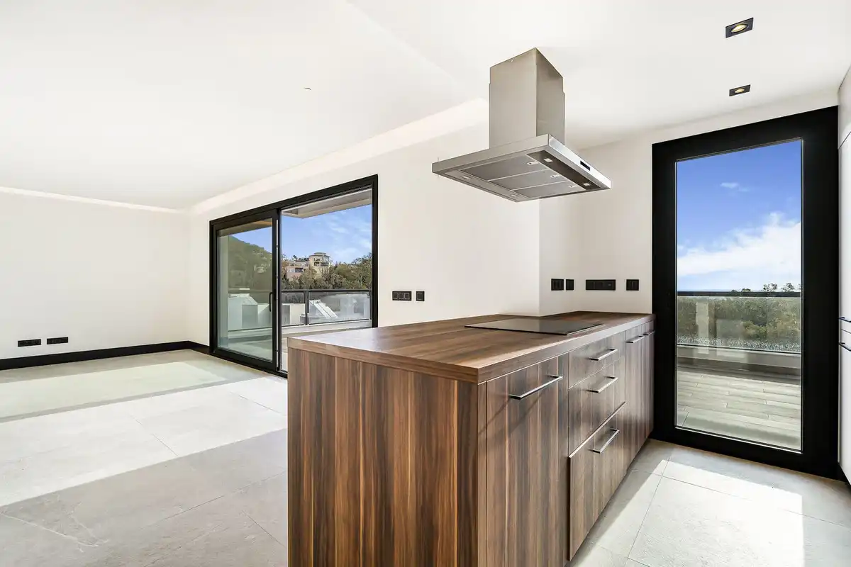 Cocina de Dúplex de alquiler en Marbella con Aire acondicionado, Terraza y Se aceptan mascotas