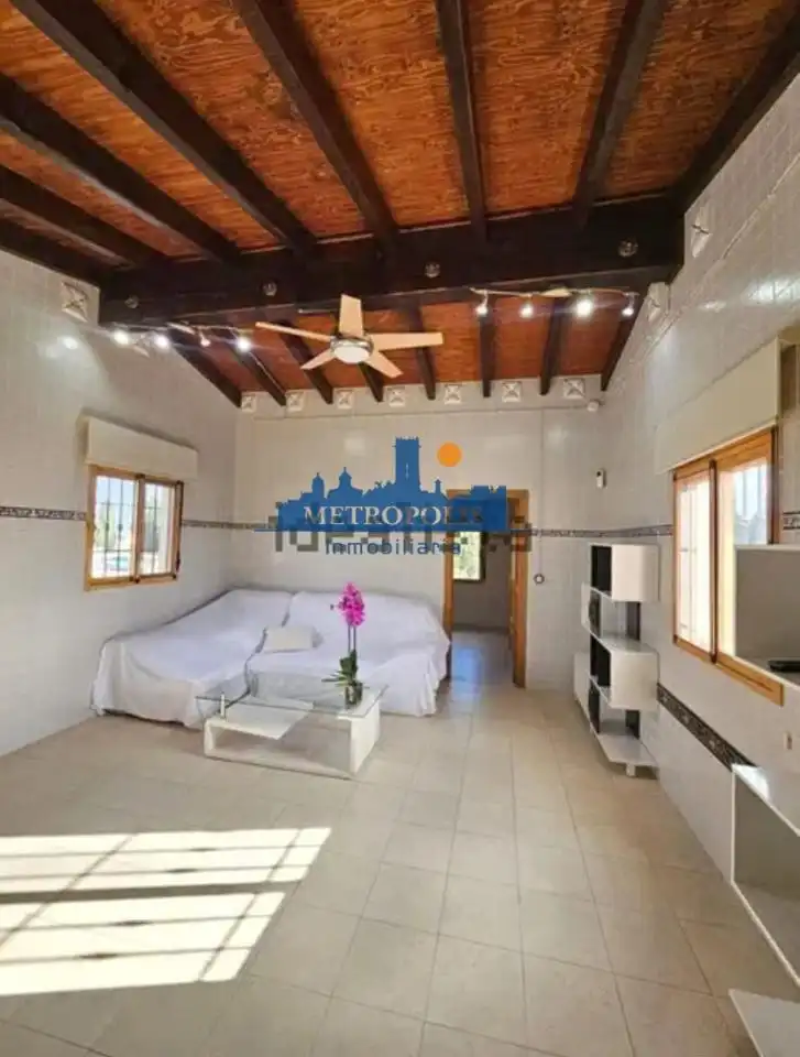Sala de estar de Casa o chalet en venta en Burriana / Borriana con Aire acondicionado, Jardín privado y Terraza