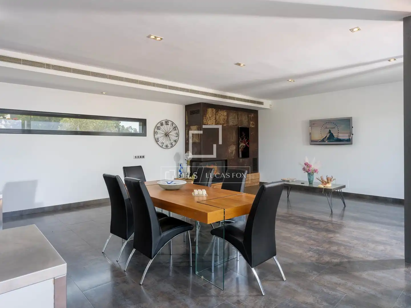 Esszimmer von Haus oder Chalet zum Verkauf in Lloret de Mar mit Klimaanlage, Privatgarten und Terrasse