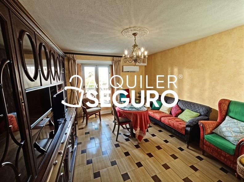 Sala d'estar de Pis de lloguer en  Madrid Capital amb Aire condicionat, Calefacció i Moblat