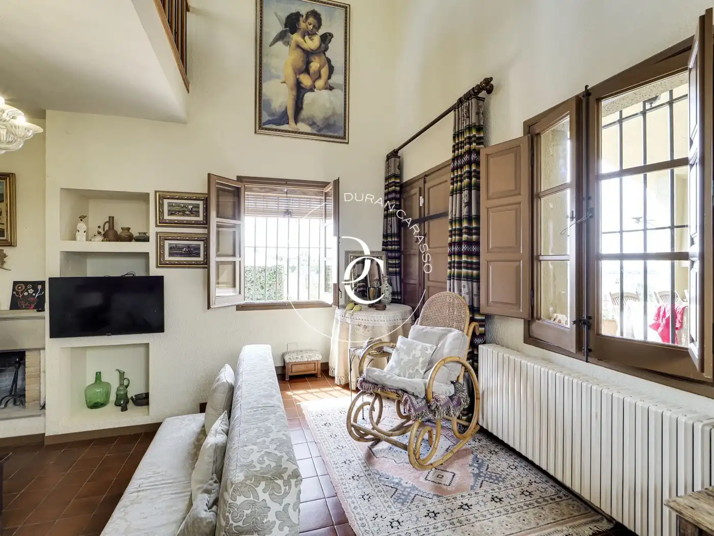 Sala de estar de Finca rústica en venta en Font-rubí con Calefacción, Jardín privado y Terraza