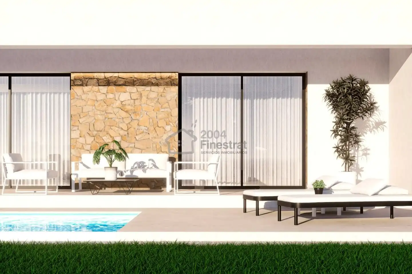 Terraza de Casa o chalet en venta en Finestrat con Aire acondicionado, Jardín privado y Terraza