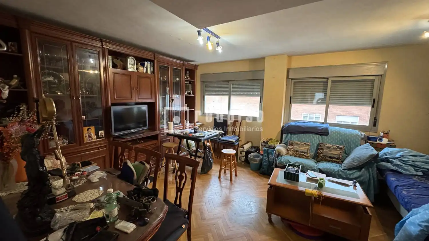 Sala d'estar de Pis en venda en Madrid amb Calefacció, Jardí privat i Parquet