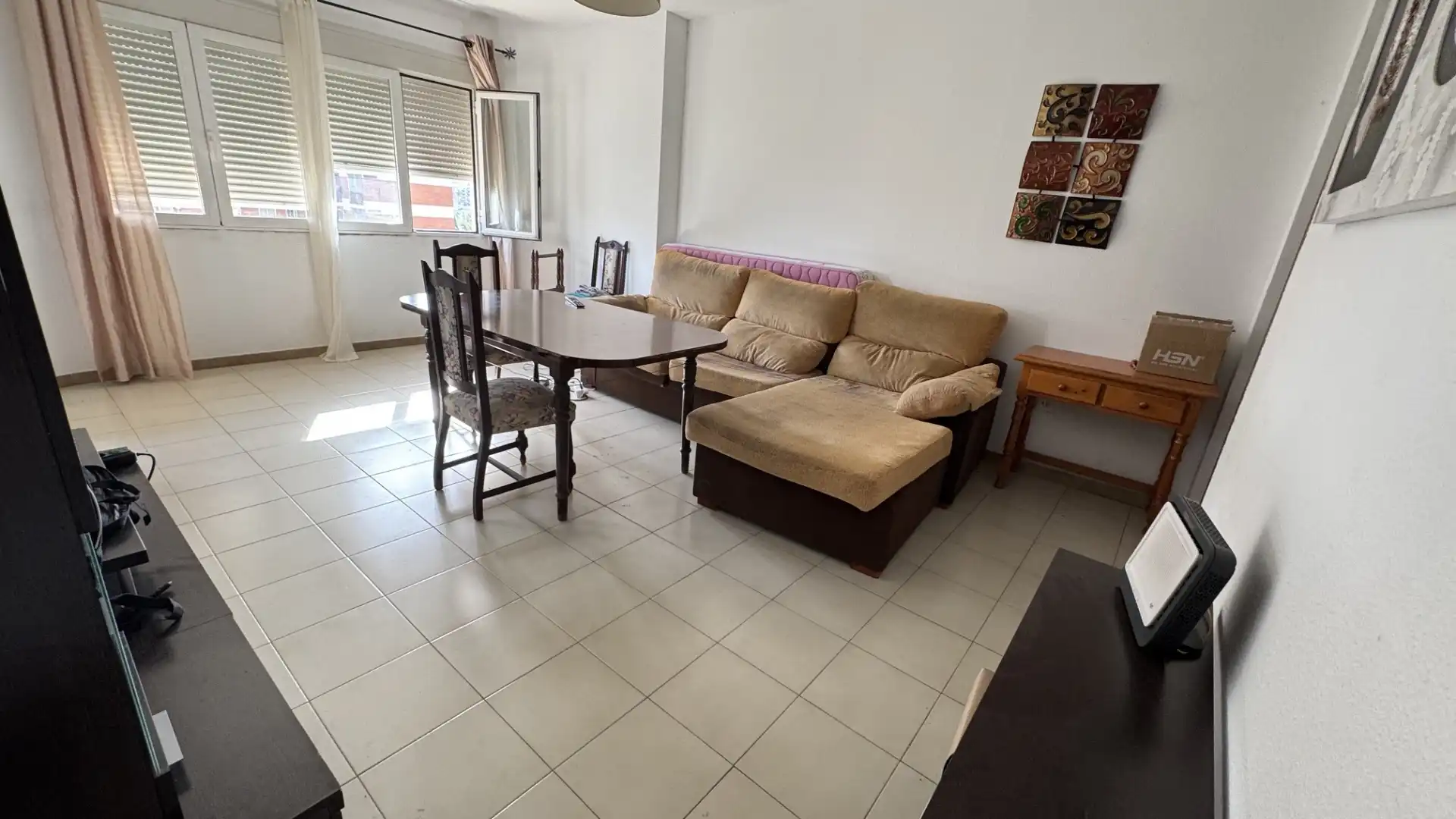 Living room of Flat for sale in Badajoz  with Furnished