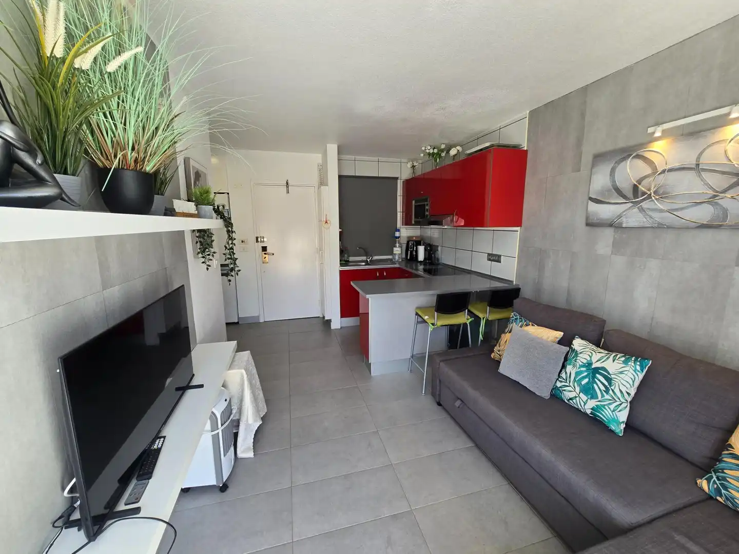 Sala de estar de Apartamento de alquiler en Mogán con Terraza, Amueblado y Balcón