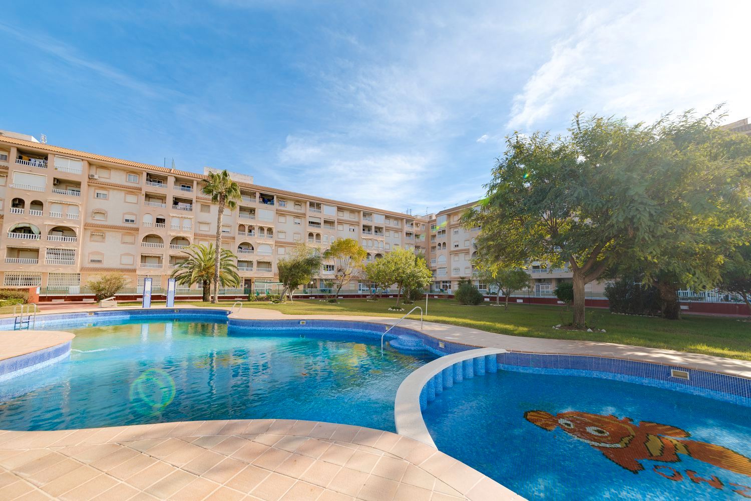Piscina de Piso en venta en Torrevieja con Aire acondicionado, Terraza y Amueblado