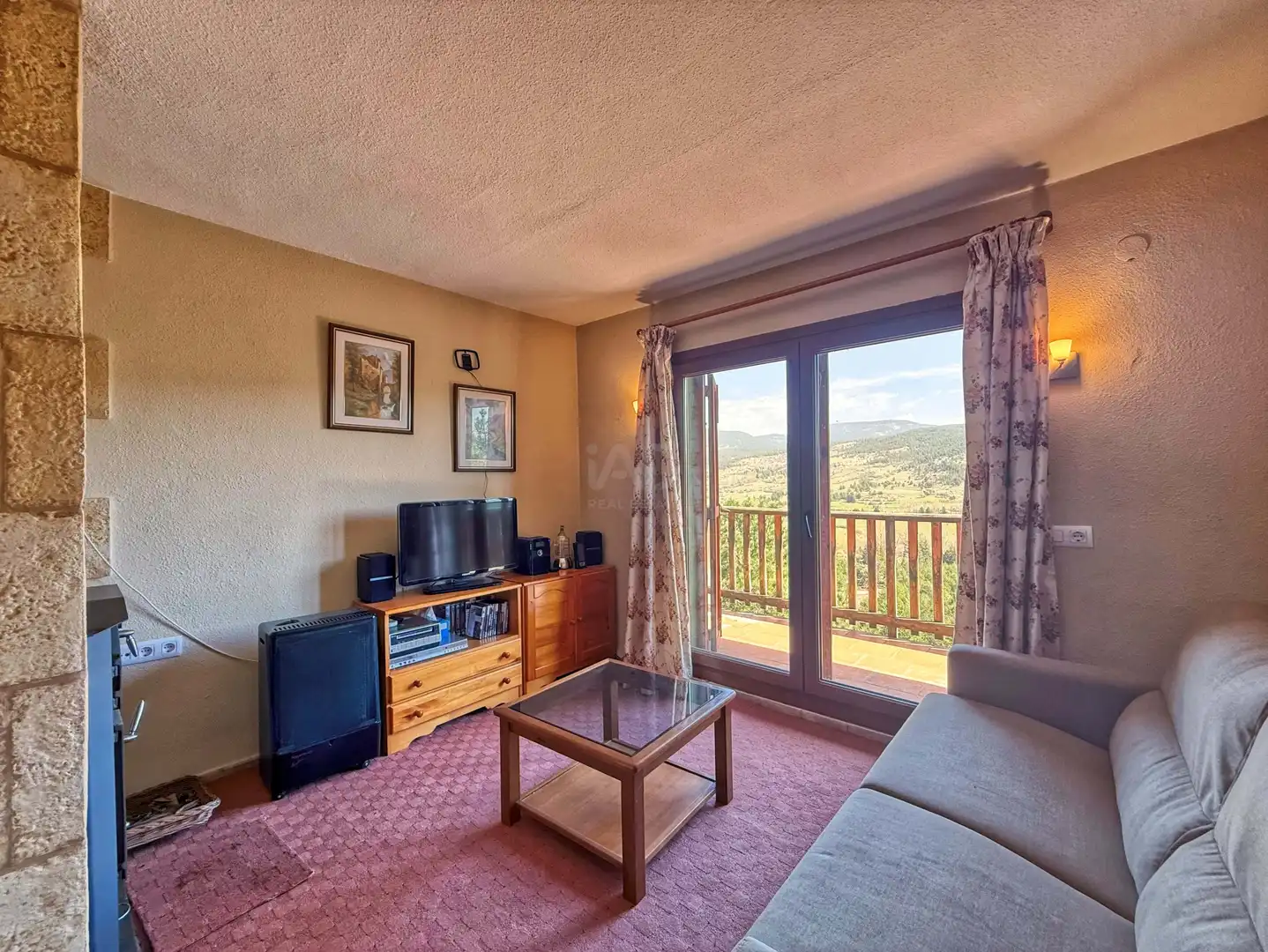 Living room of Flat for sale in Alcalá de la Selva  with Heating and Terrace