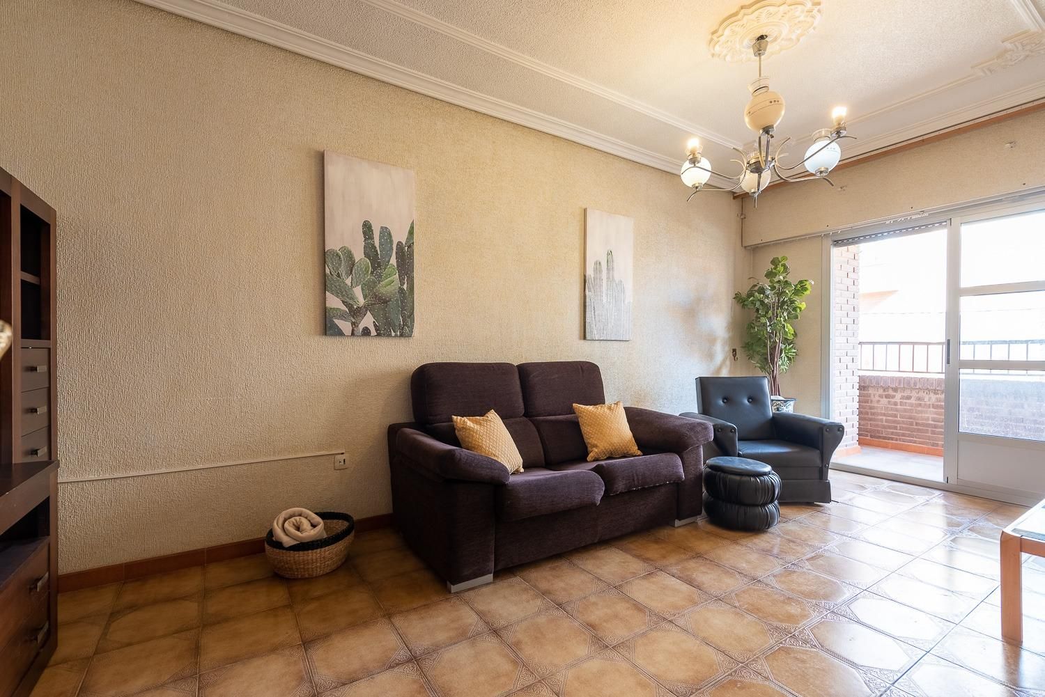 Sala de estar de Piso en venta en Cartagena con Terraza y Balcón