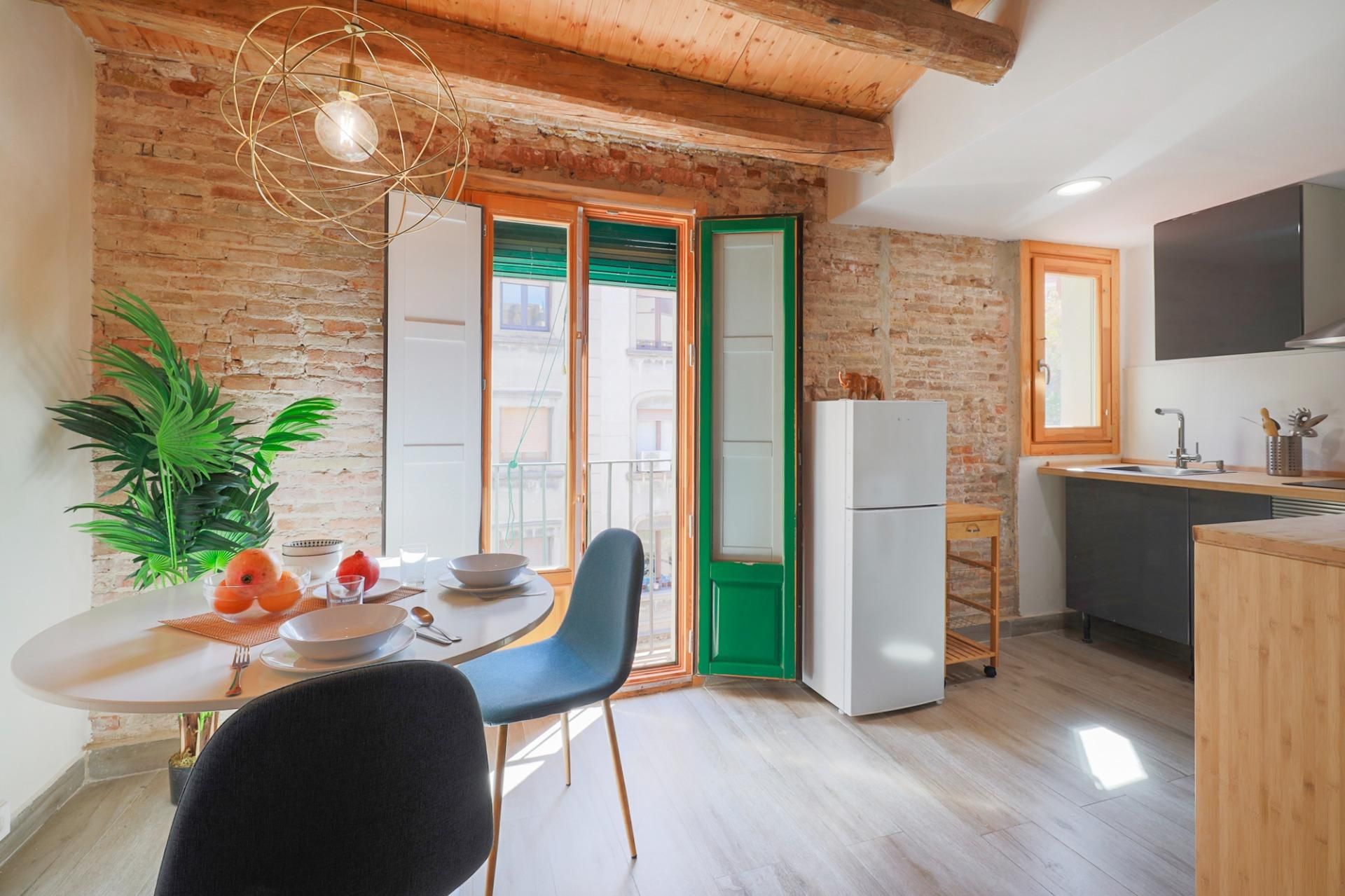 Kitchen of Flat to rent in  Barcelona Capital  with Balcony