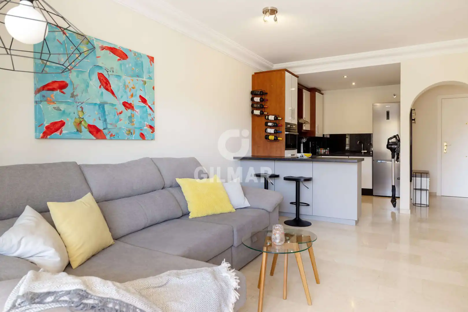 Sala d'estar de Apartament en venda en Estepona amb Piscina i Balcó