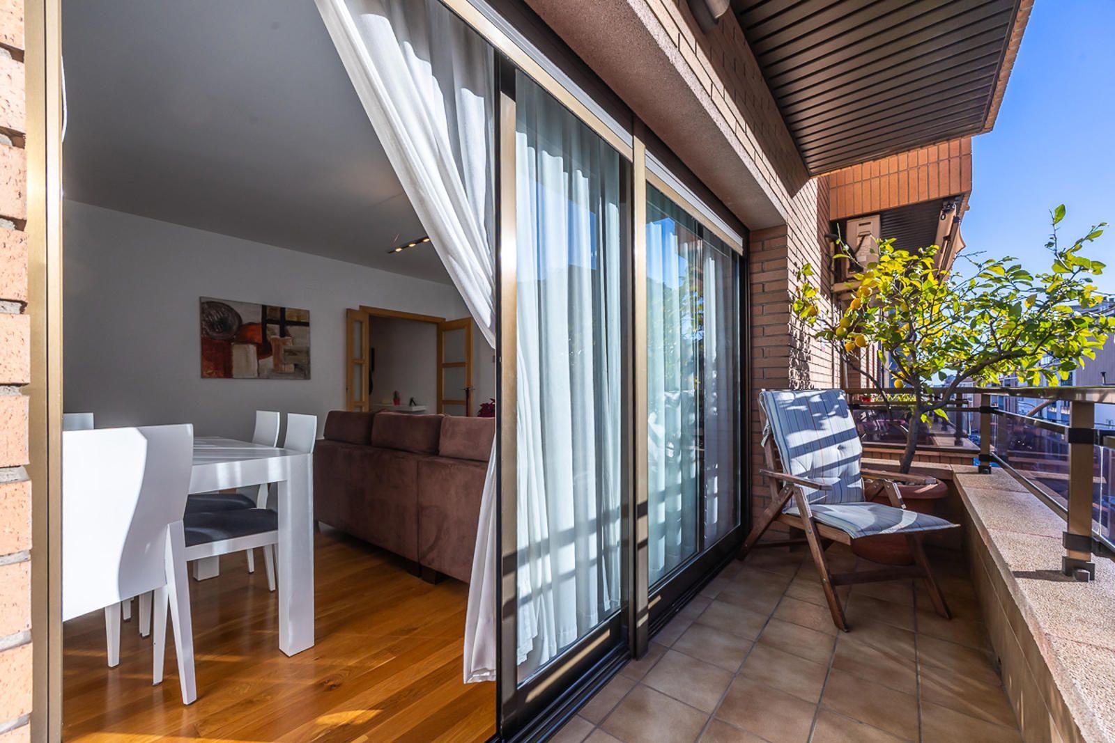 Terrace of Flat for sale in Sabadell  with Air Conditioner, Heating and Parquet flooring