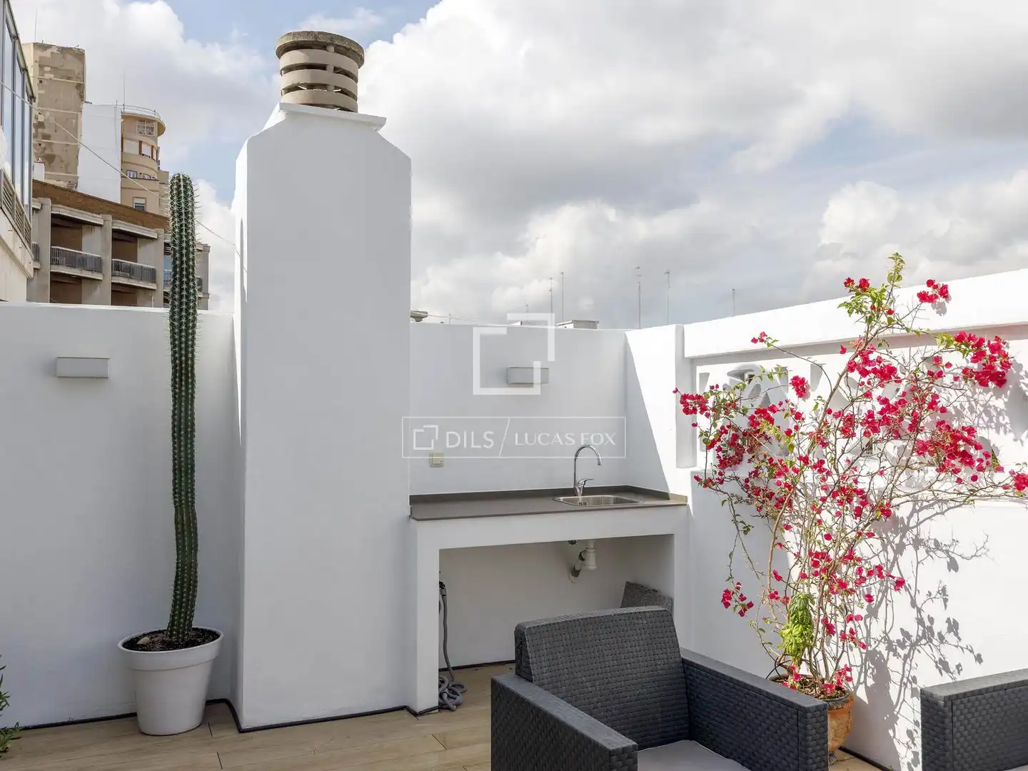 Terrassa de Àtic de lloguer en Valencia amb Aire condicionat, Calefacció i Parquet