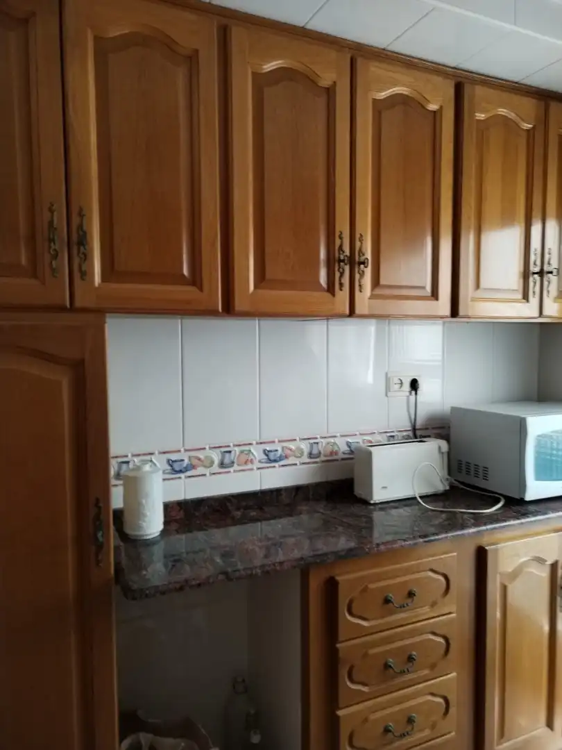 Kitchen of Flat for sale in Valencia  with Furnished and Balcony