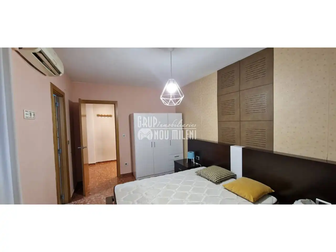 Schlafzimmer von Wohnung zur Miete in Albal mit Klimaanlage, Heizung und Möbliert