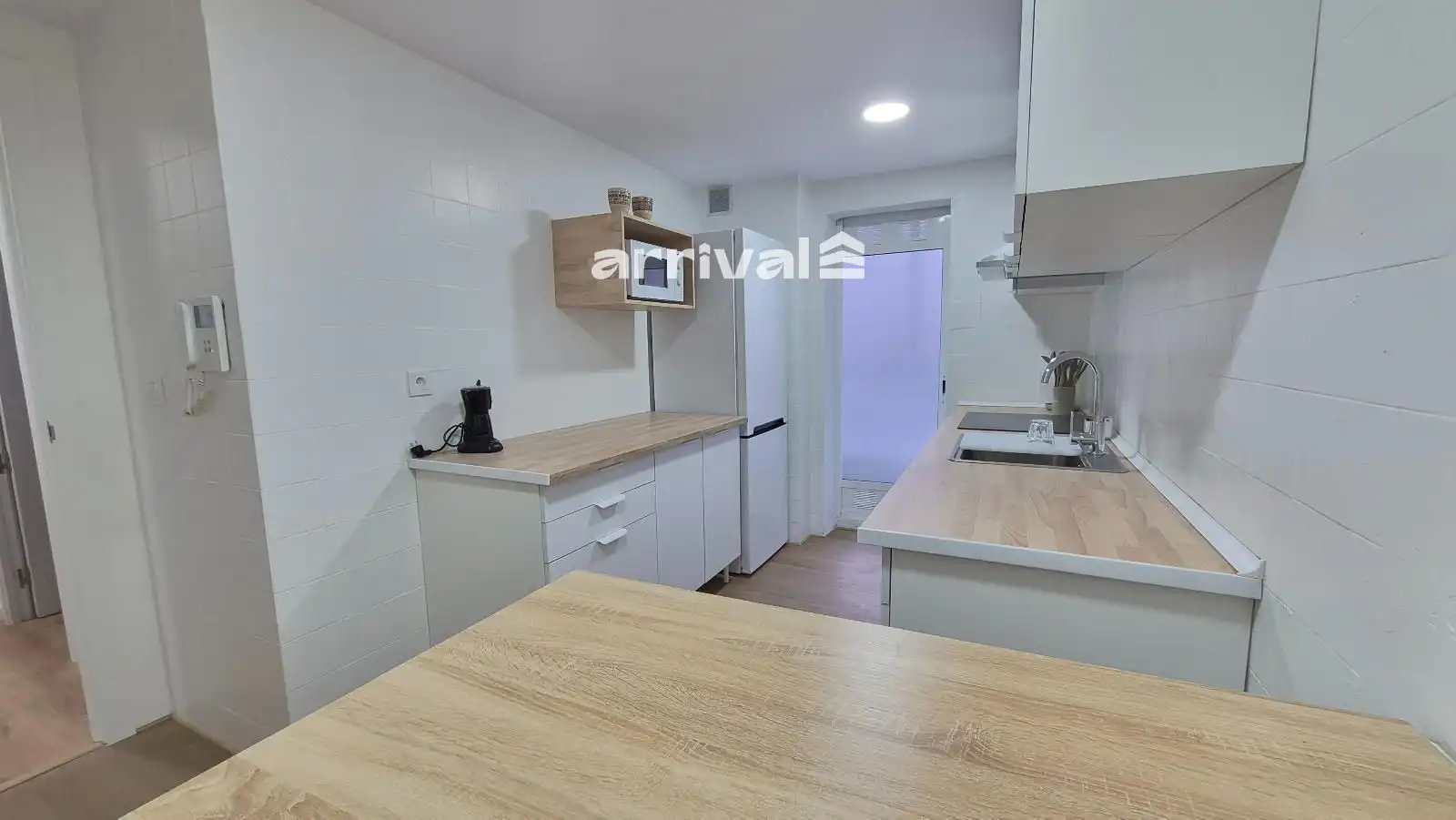 Küche von Wohnung zur untervermieten in Valencia mit Heizung, Terrasse und Möbliert