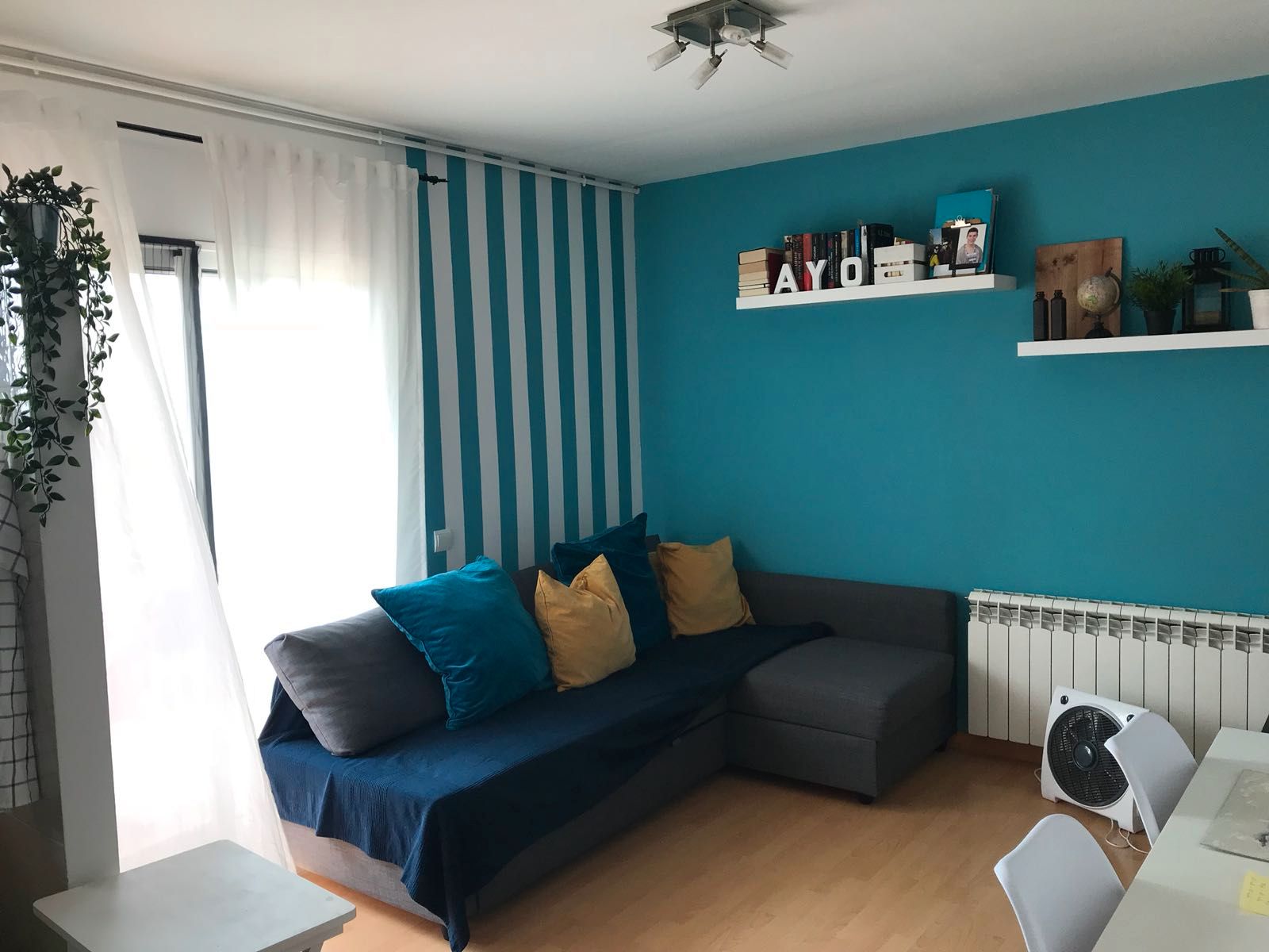 Sala d'estar de Apartament en venda en Vilanova i la Geltrú amb Calefacció, Parquet i Terrassa