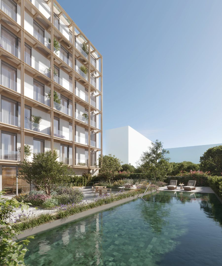 Vista exterior de Pis en venda en  Madrid Capital amb Terrassa, Traster i Piscina comunitària
