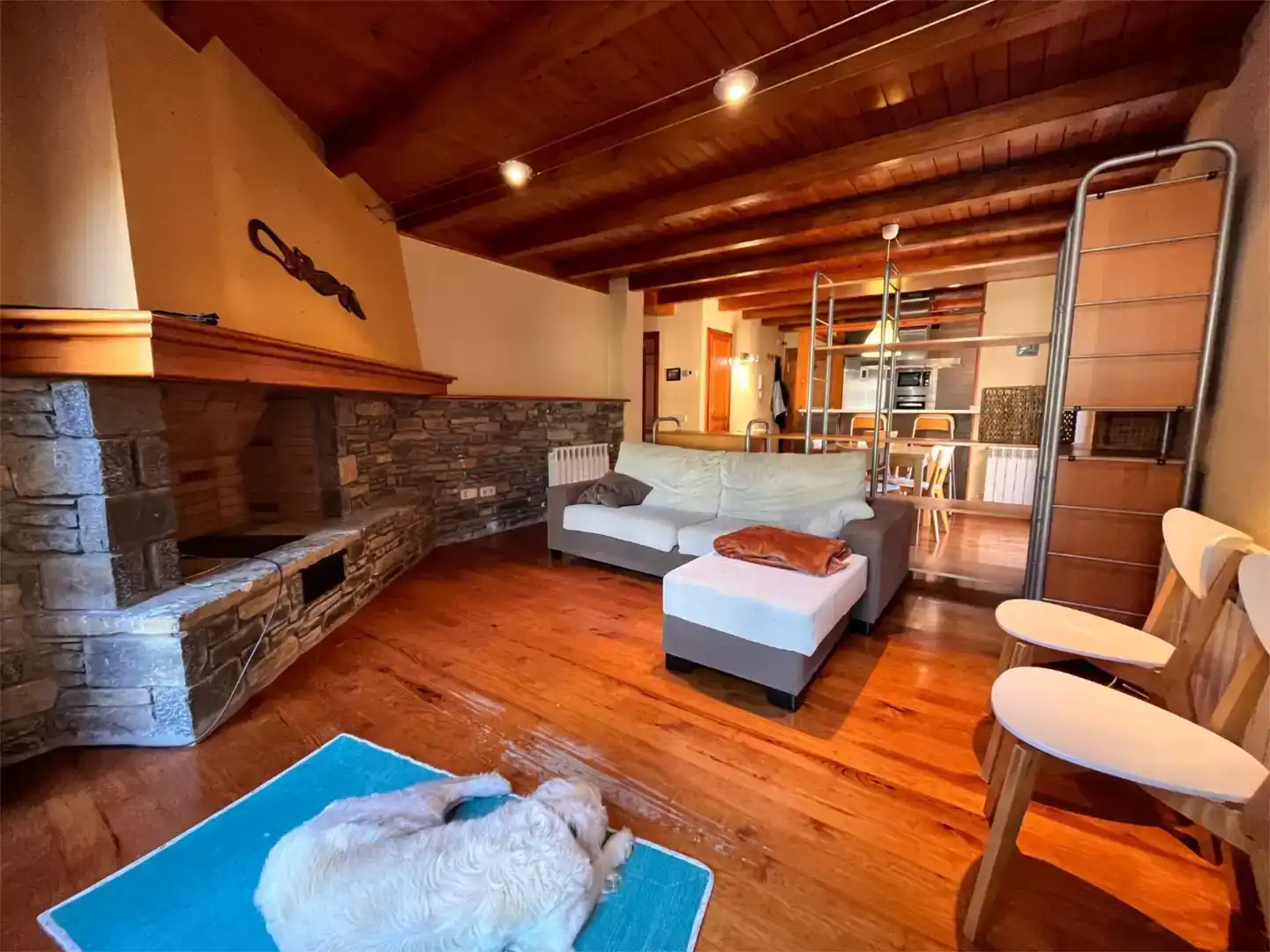 Sala de estar de Piso de alquiler en Naut Aran con Parquet, Trastero y Amueblado