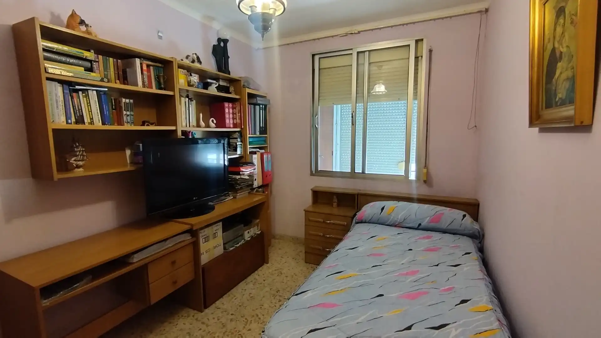Bedroom of Flat for sale in Sevilla  with Air Conditioner and Terrace