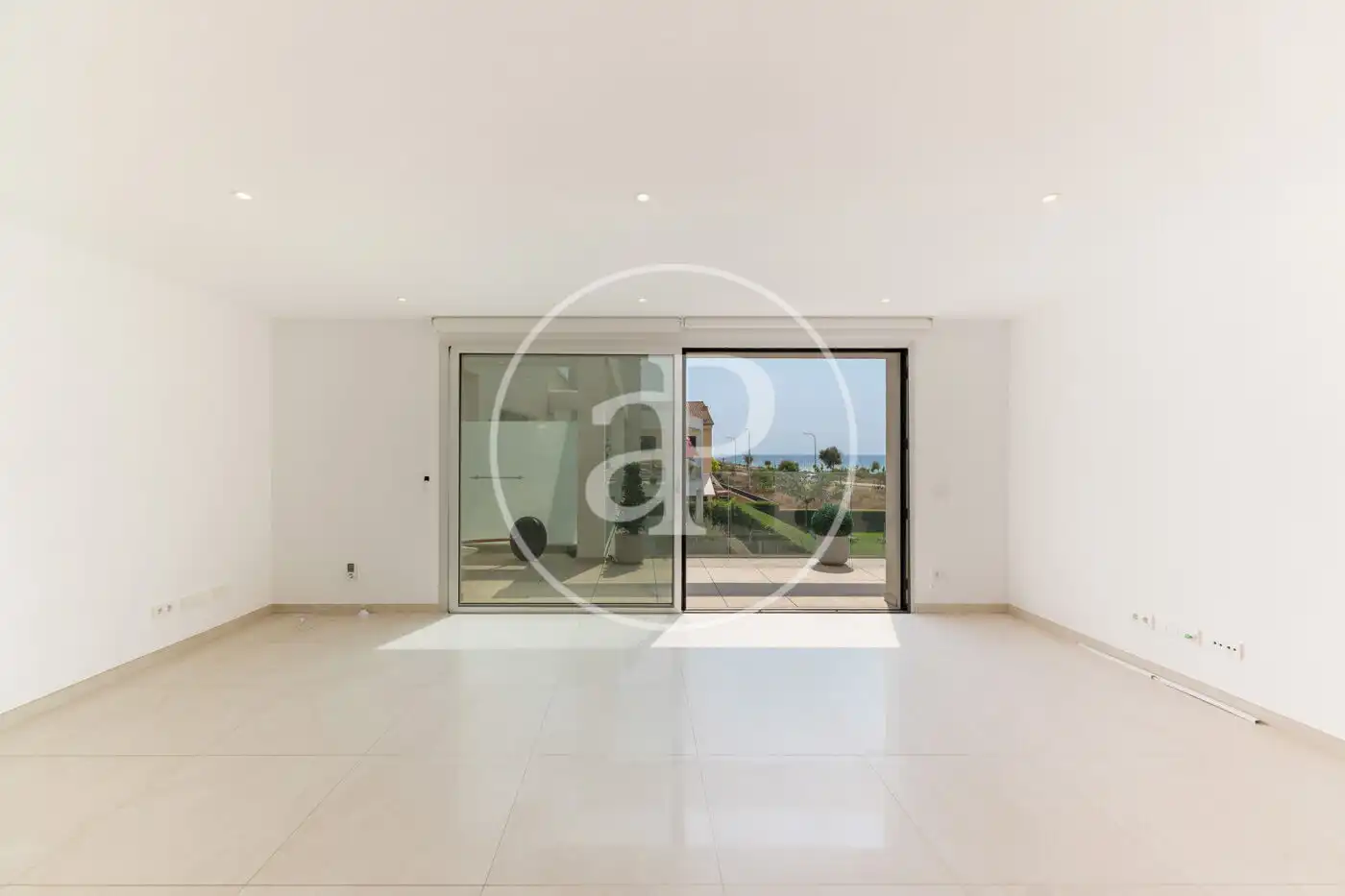 Sala de estar de Casa adosada en venta en  Palma de Mallorca con Aire acondicionado, Calefacción y Jardín privado