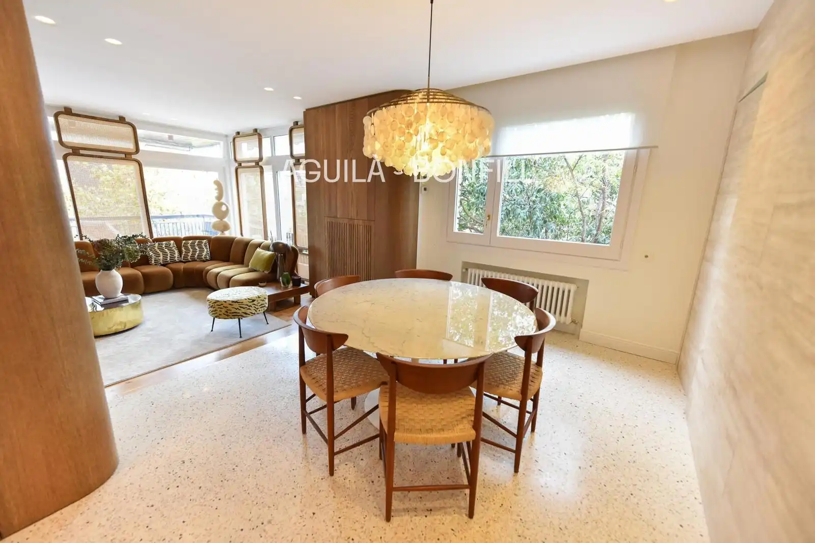 Dining room of Flat for sale in Barcelona  with Air Conditioner, Heating and Parquet flooring