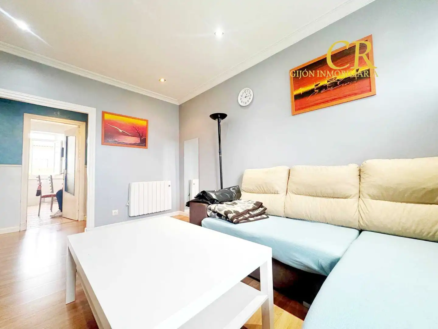 Sala de estar de Piso en venta en Gijón  con Trastero y Amueblado