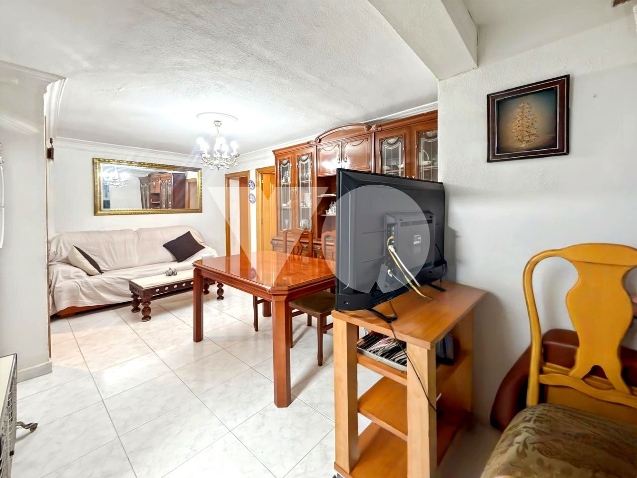 Living room of Flat for sale in  Madrid Capital  with Heating