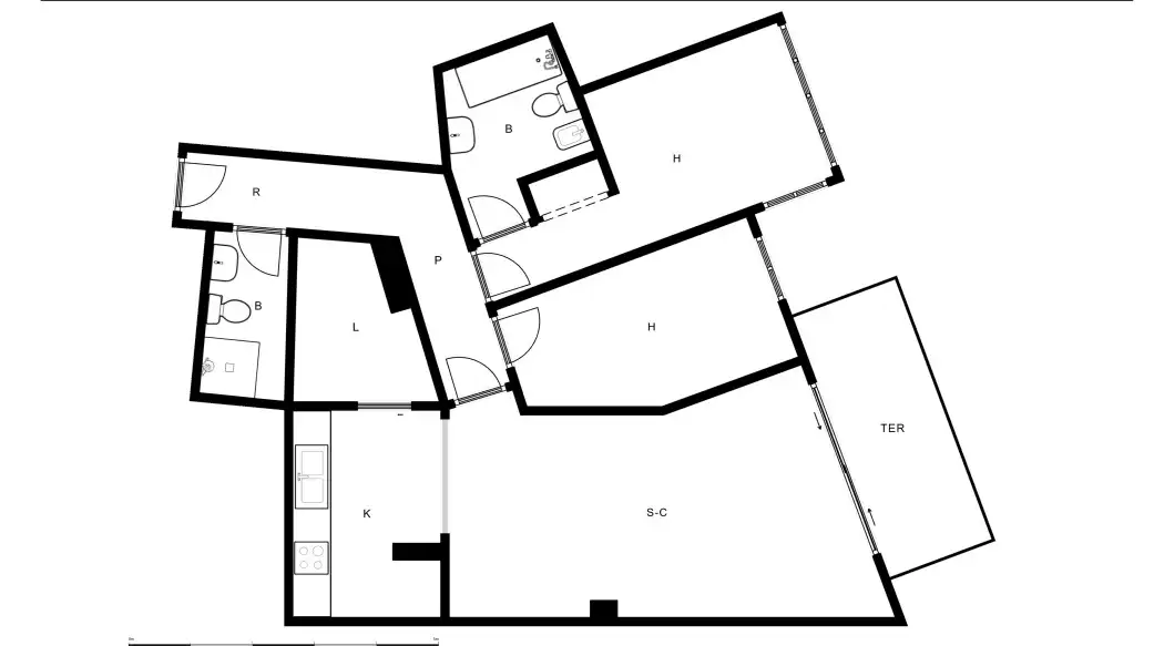 Piso en venta en Badalona con Parquet
