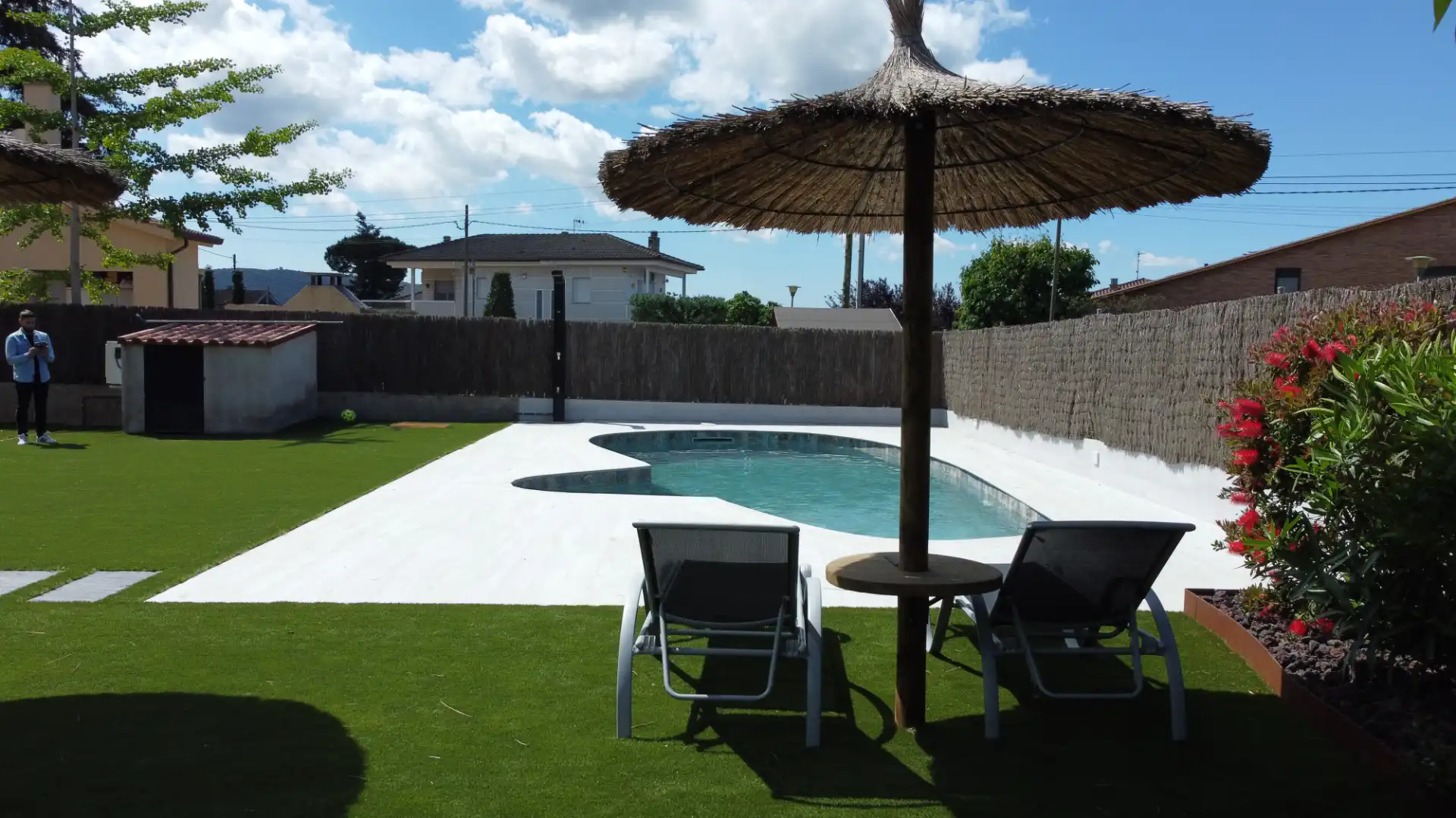 Piscina de Casa o xalet en venda en Cardedeu amb Aire condicionat, Calefacció i Jardí privat