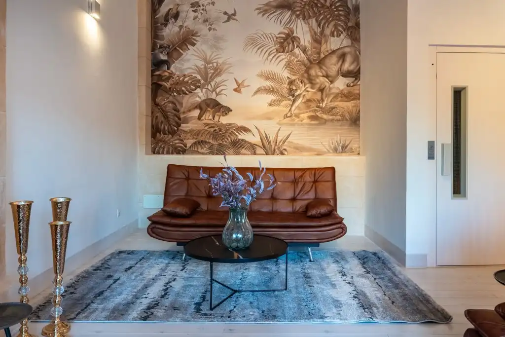 Sala de estar de Casa adosada en venta en  Palma de Mallorca con Aire acondicionado, Parquet y Terraza