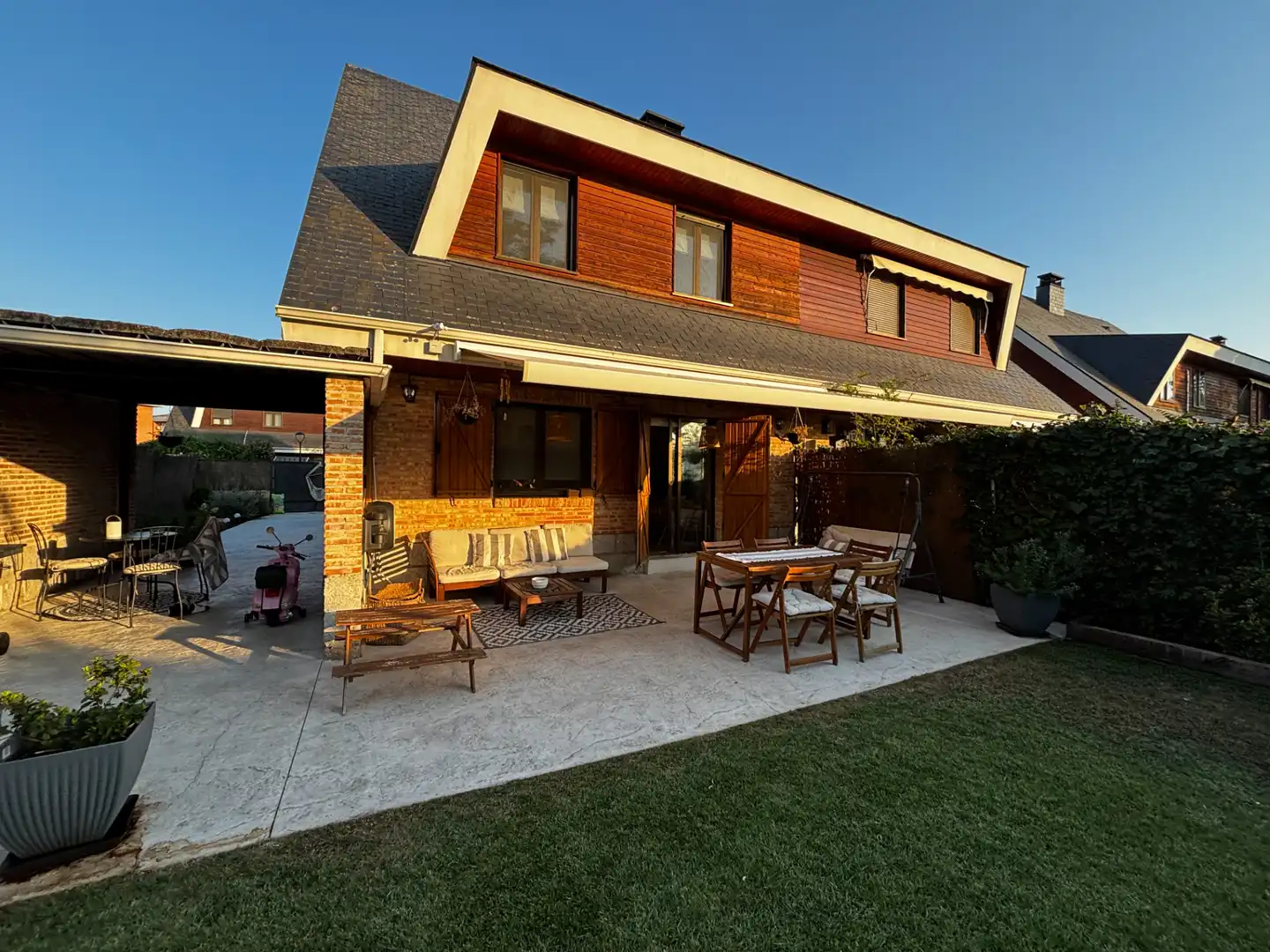 Terraza de Casa adosada en venta en Algete con Aire acondicionado, Calefacción y Jardín privado