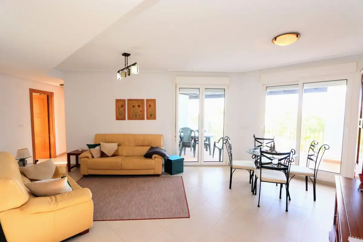Sala de estar de Apartamento en venta en Torre-Pacheco con Aire acondicionado, Terraza y Piscina comunitaria