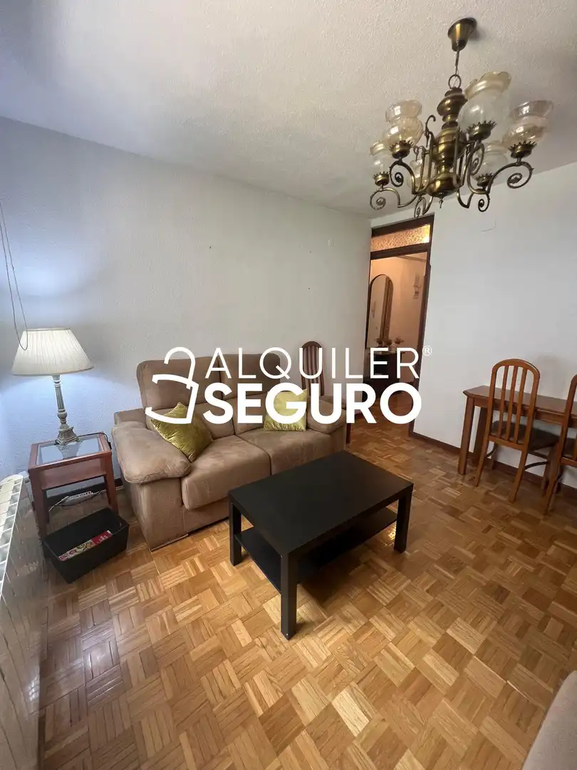 Sala d'estar de Pis de lloguer en Madrid amb Aire condicionat, Calefacció i Moblat