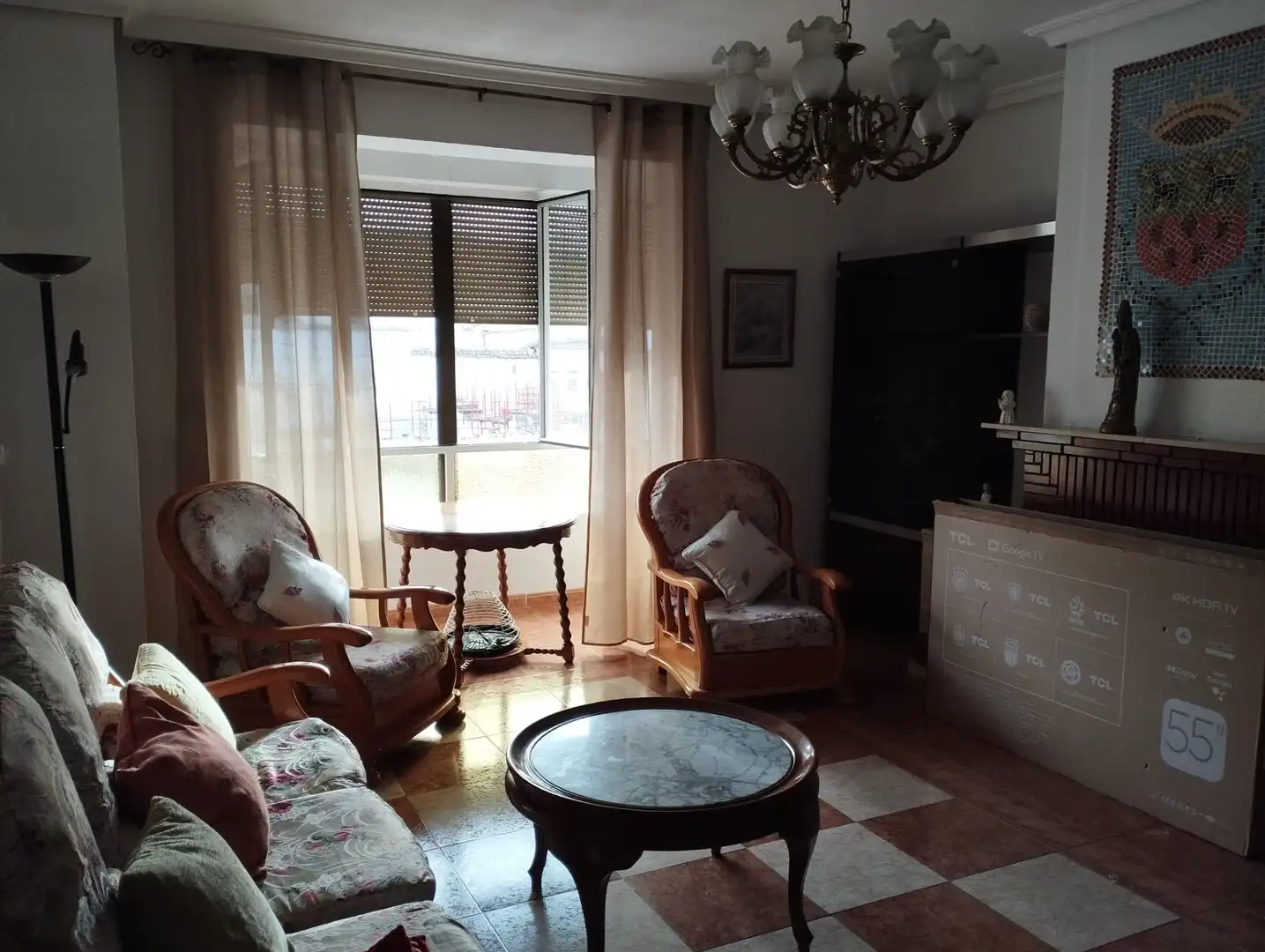 Living room of Flat for sale in Cabra  with Storage room, Furnished and TV