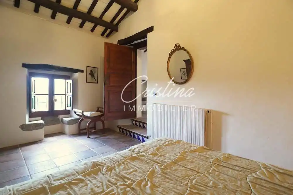 Schlafzimmer von Country house zum Verkauf in Santa Cristina d'Aro mit Heizung, Privatgarten und Schwimmbad
