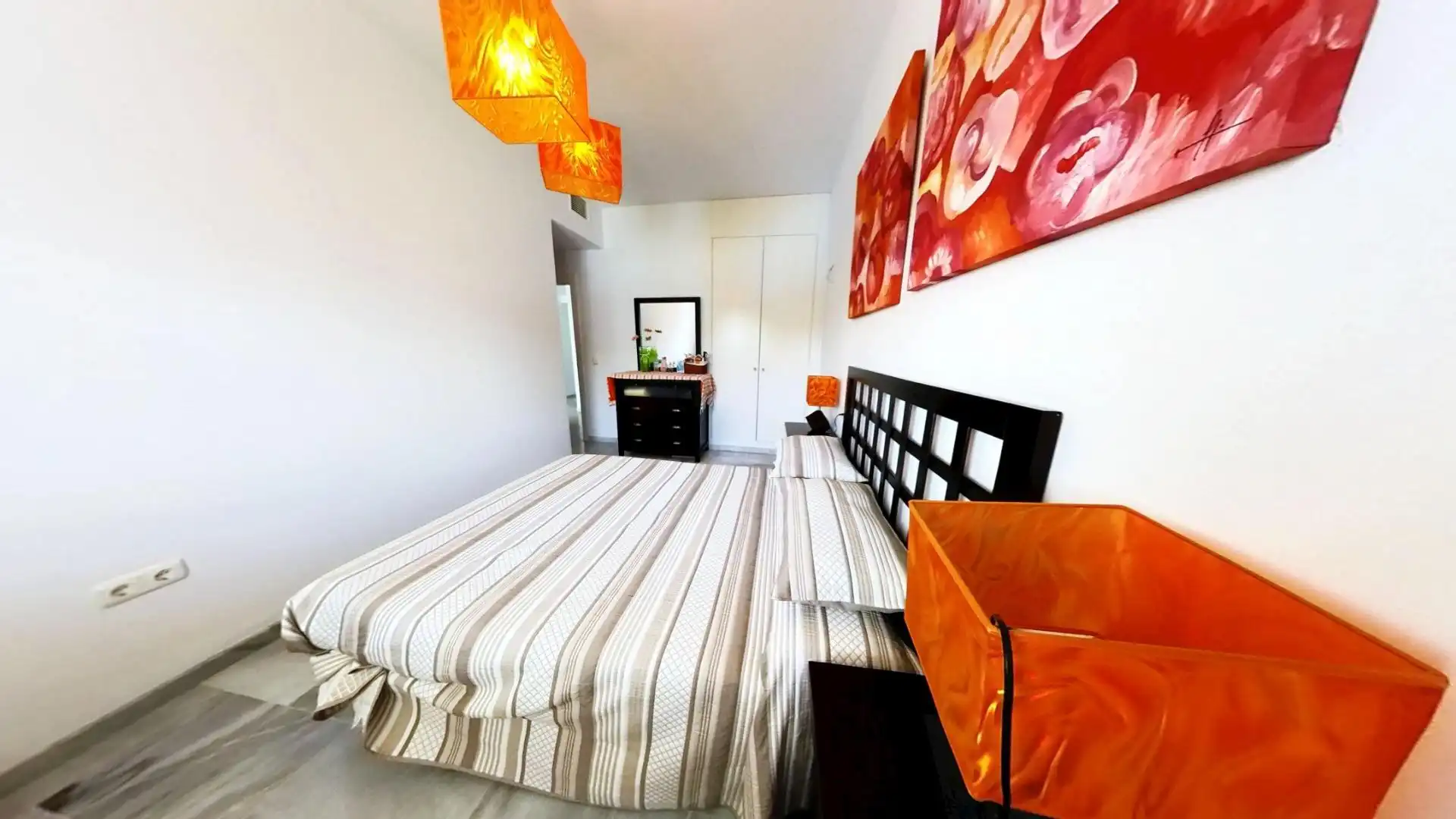 Schlafzimmer von Wohnung zum Verkauf in Gualchos mit Klimaanlage, Heizung und Terrasse