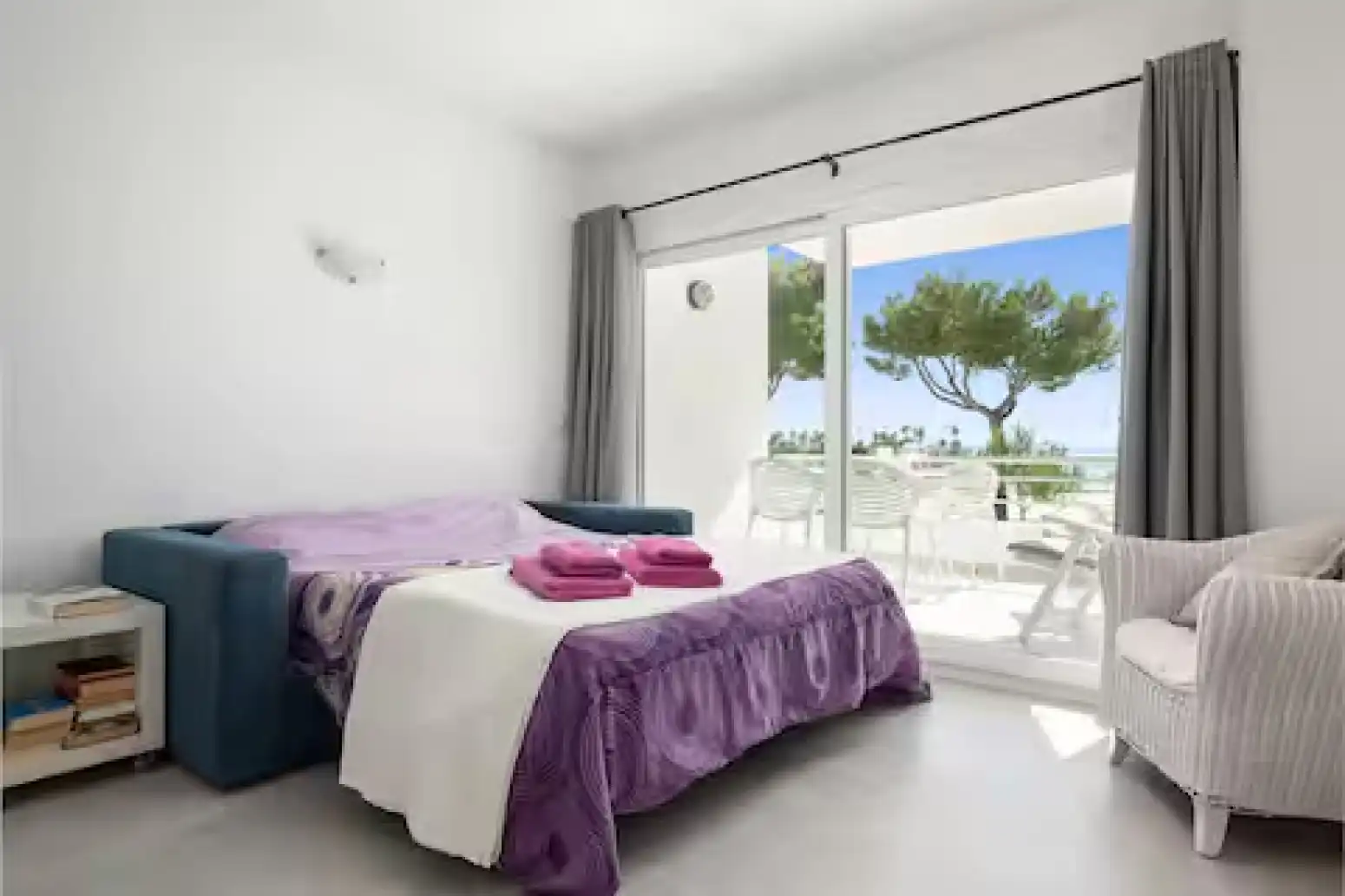 Schlafzimmer von Wohnung zur Miete in Alcúdia mit Klimaanlage, Heizung und Terrasse