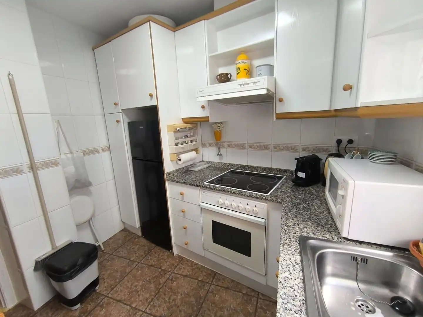Cuina de Apartament de lloguer en San Javier amb Aire condicionat, Calefacció i Terrassa