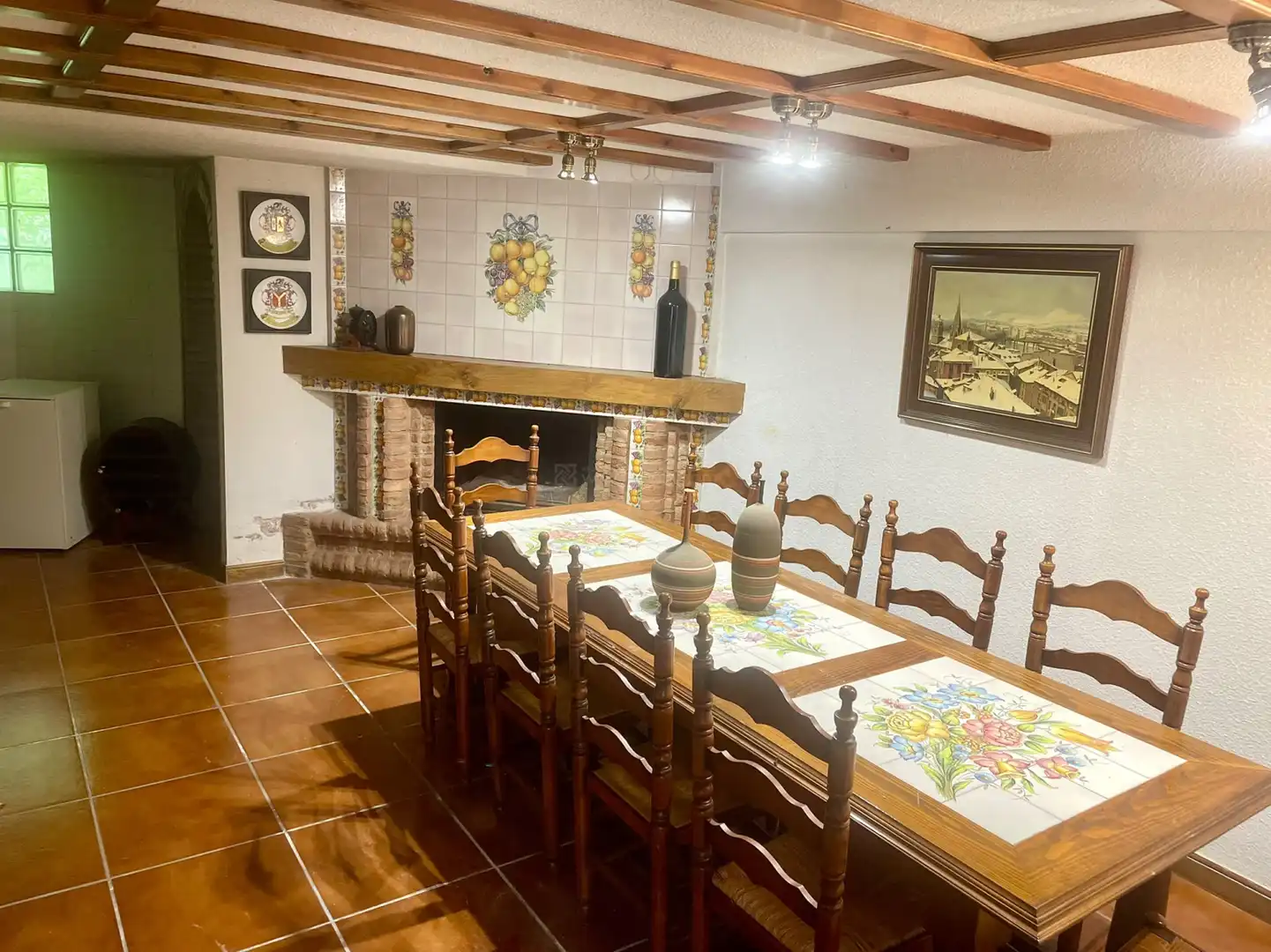 Esszimmer von Haus oder Chalet zum Verkauf in  Logroño mit Klimaanlage, Heizung und Privatgarten