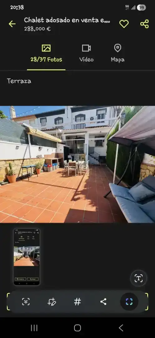 Terrassa de Casa adosada en venda en Ogíjares amb Aire condicionat