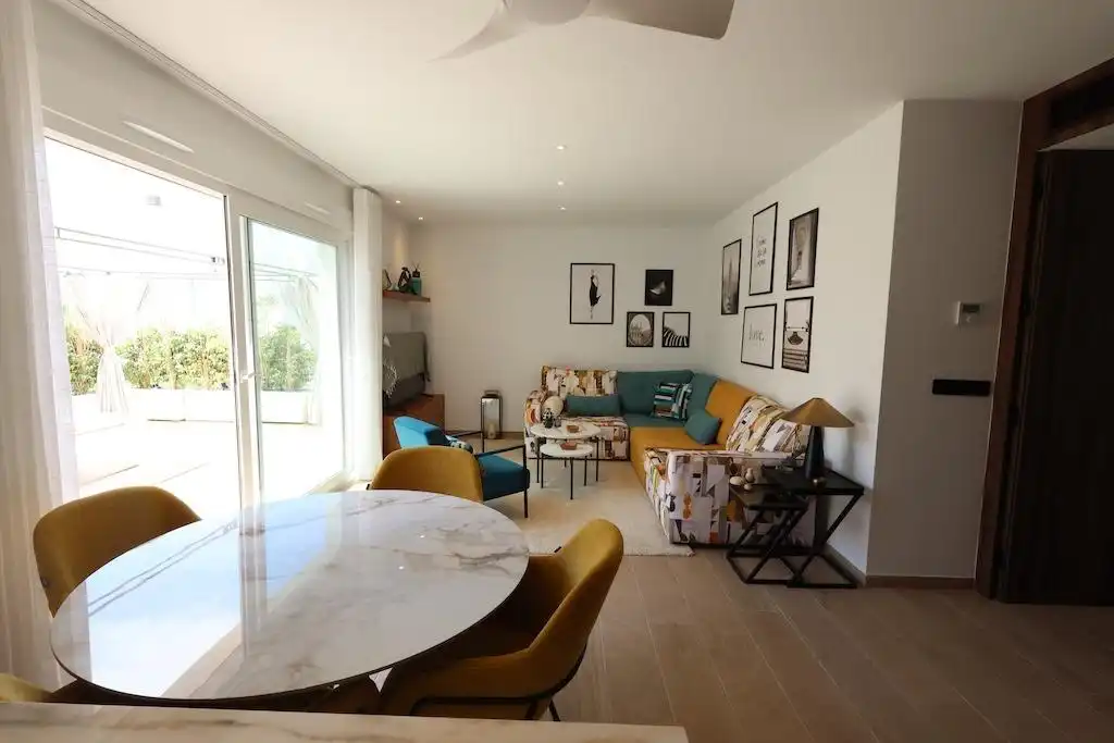 Sala de estar de Ático en venta en Algorfa con Aire acondicionado, Terraza y Piscina
