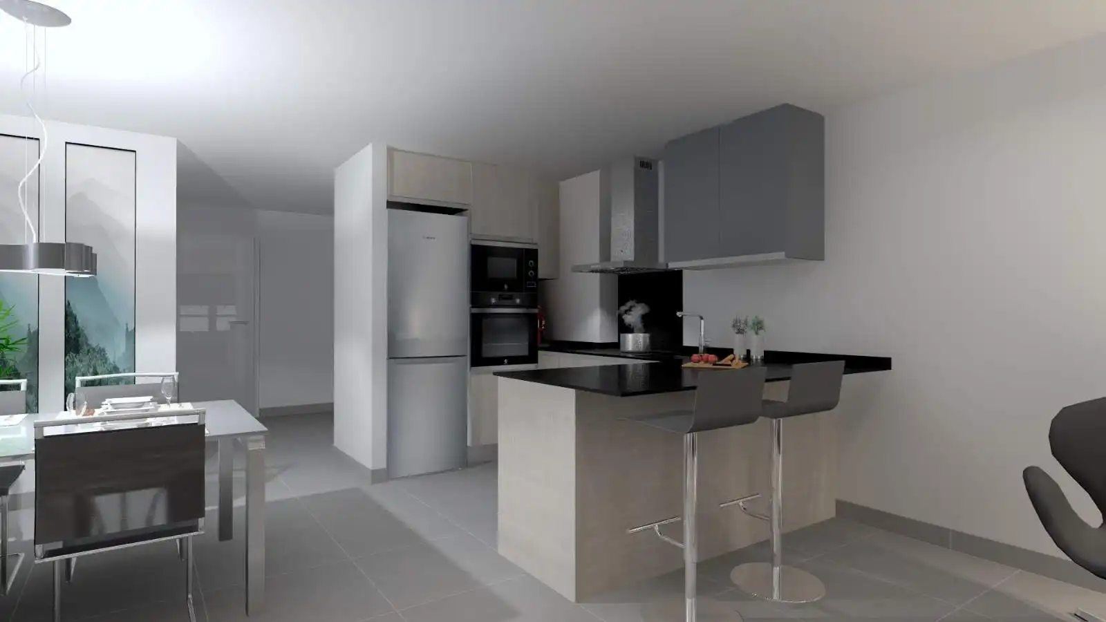 Küche von Loft zum Verkauf in L'Eliana mit Klimaanlage, Heizung und Terrasse