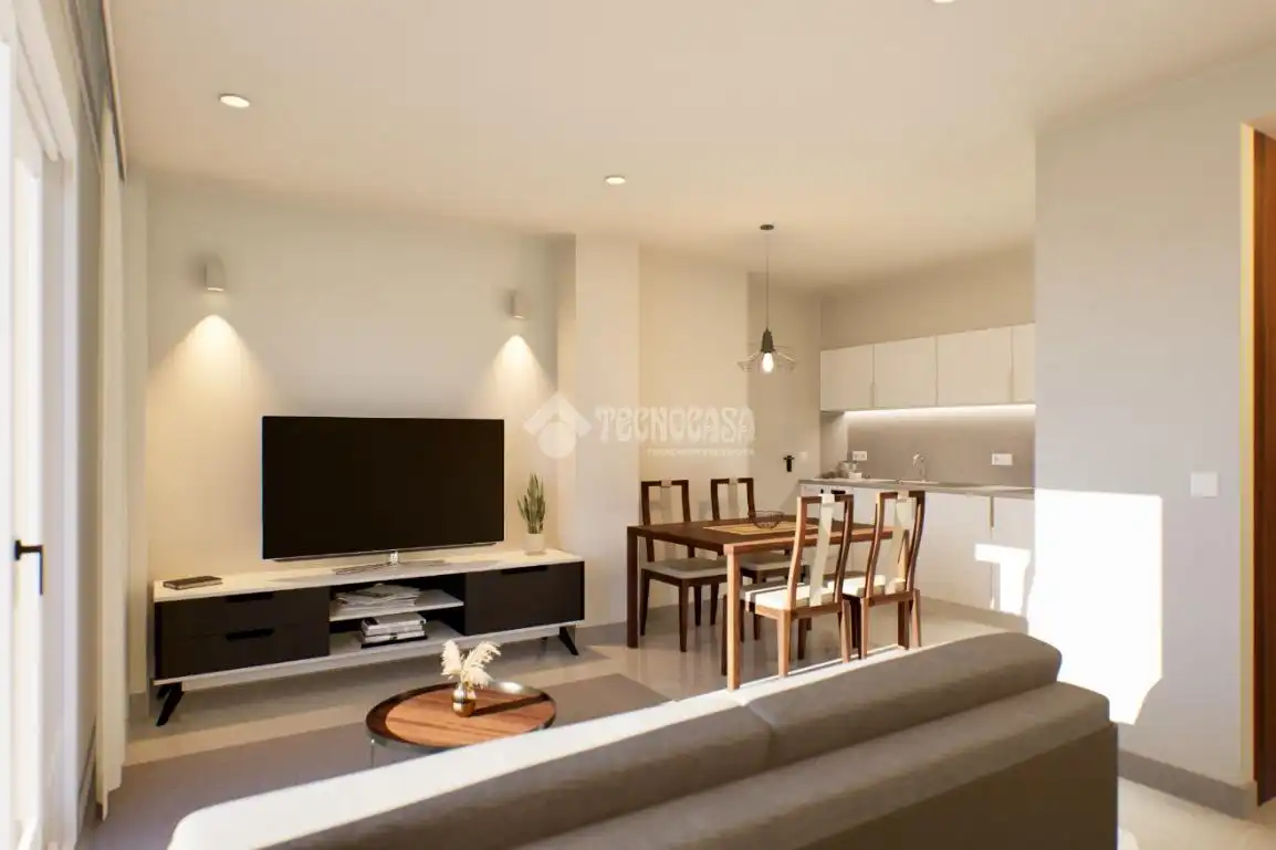 Living room of Flat for sale in Cabanillas del Campo  with Heating, Terrace and Home automation